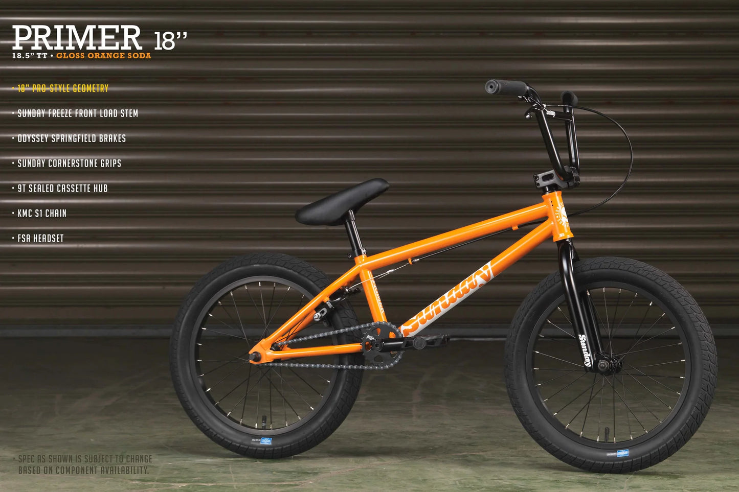Sunday Primer - Gloss Orange Soda with 20" tt