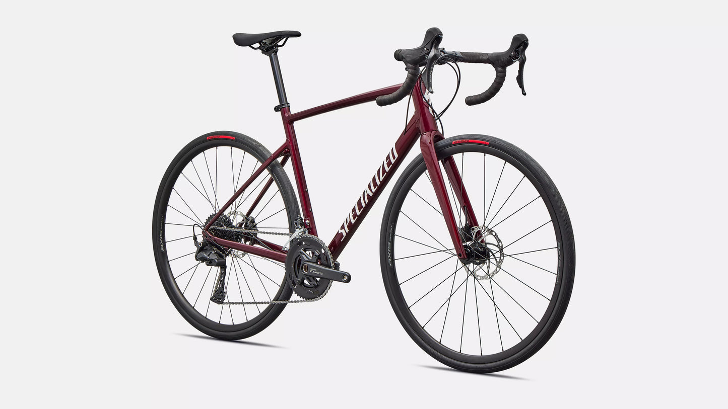 Specialized Allez 56cm – Maroon – Shimano CUES 10-Speed Hydraulic Disc Road Bike