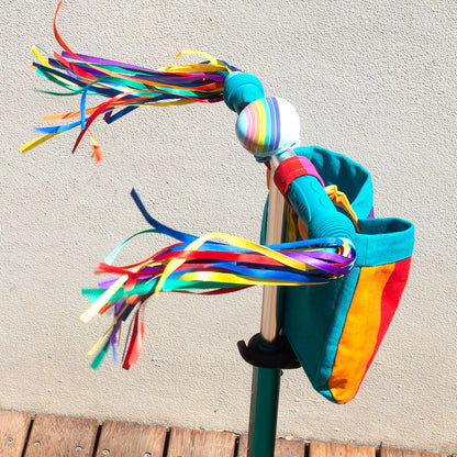 Rainbow Strreamer blowing in the wind